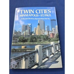 1987 Vtg Book Twin Cities Minneapolis-St Paul A Picture Book TO Remember HER BY
